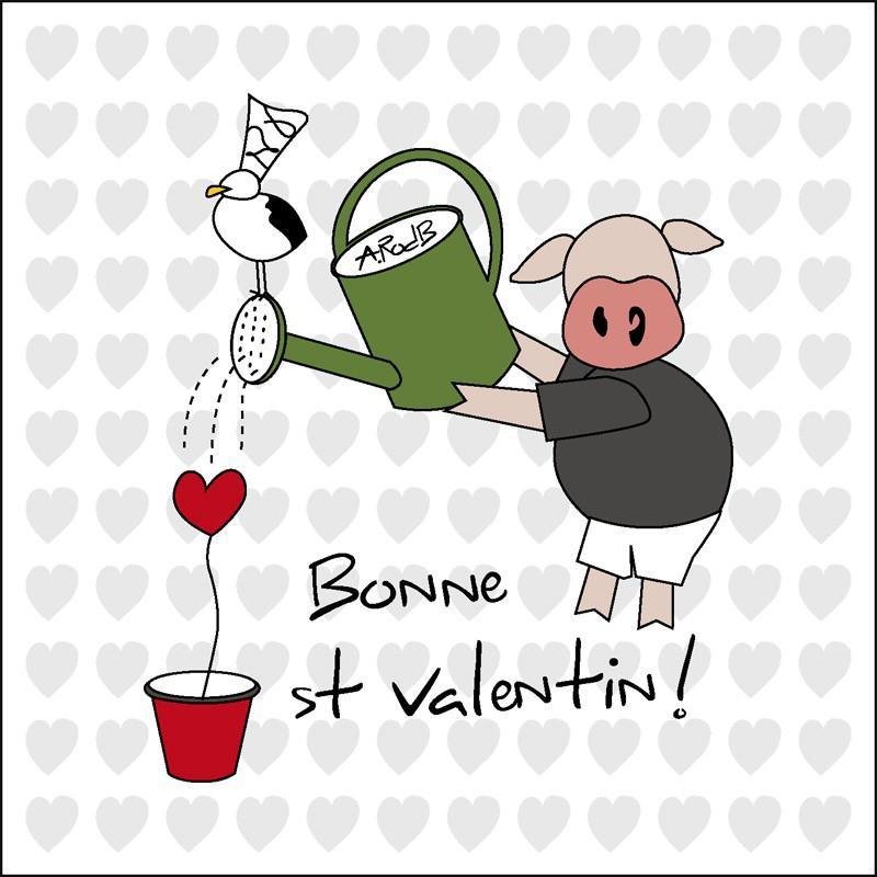 Carte St Valentin - Autocollant BZH