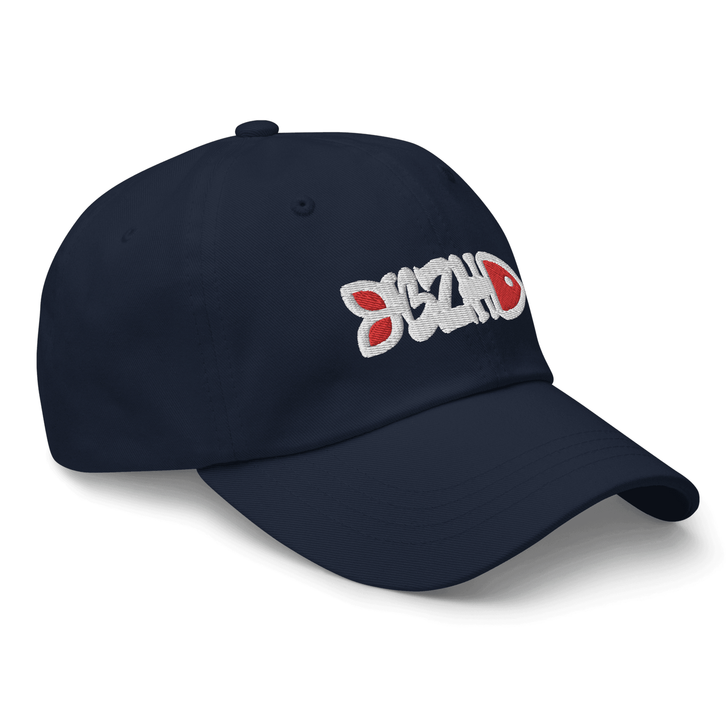 Casquette Fish BZH Blanc & Rouge - Autocollant BZH