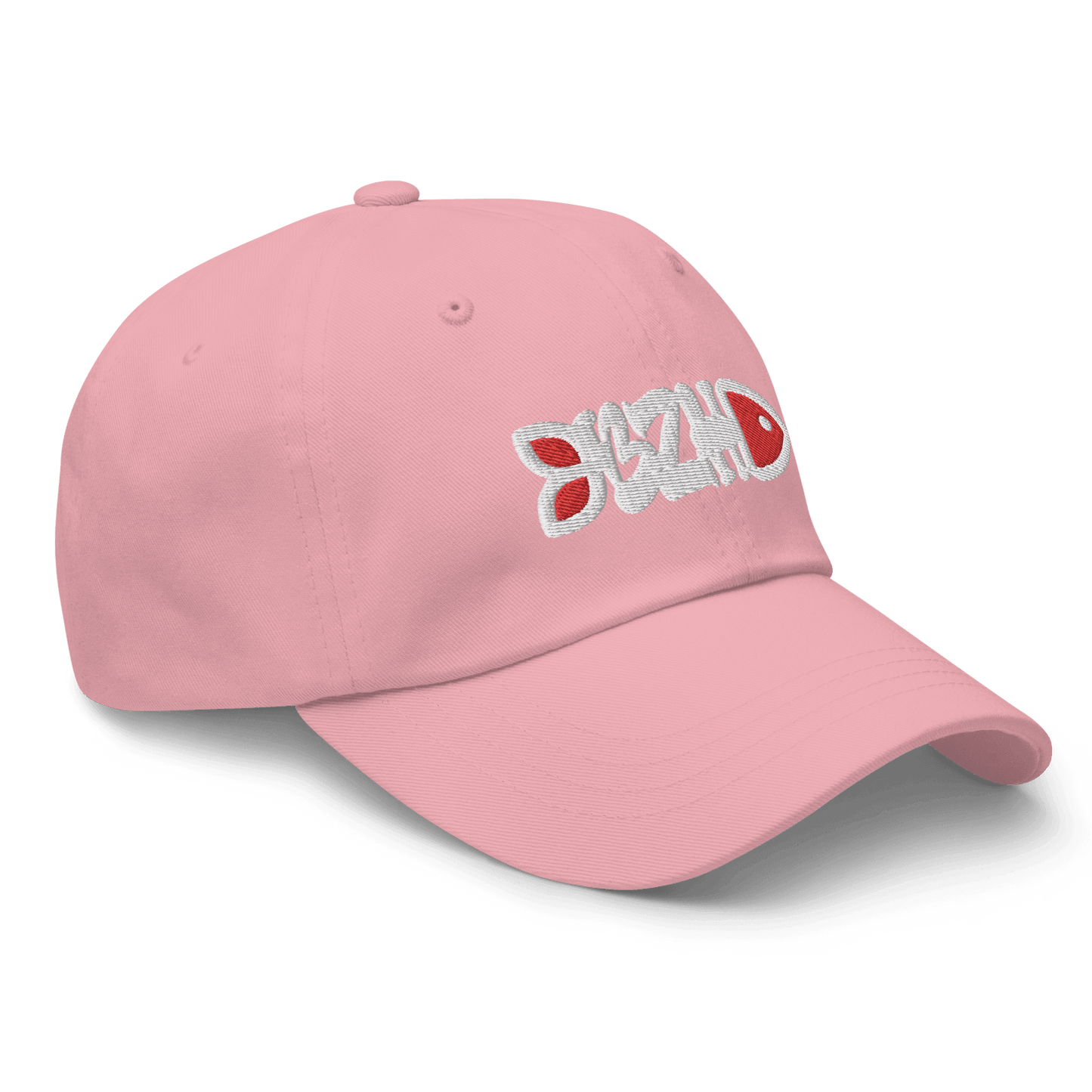 Casquette Fish BZH Blanc & Rouge - Autocollant BZH