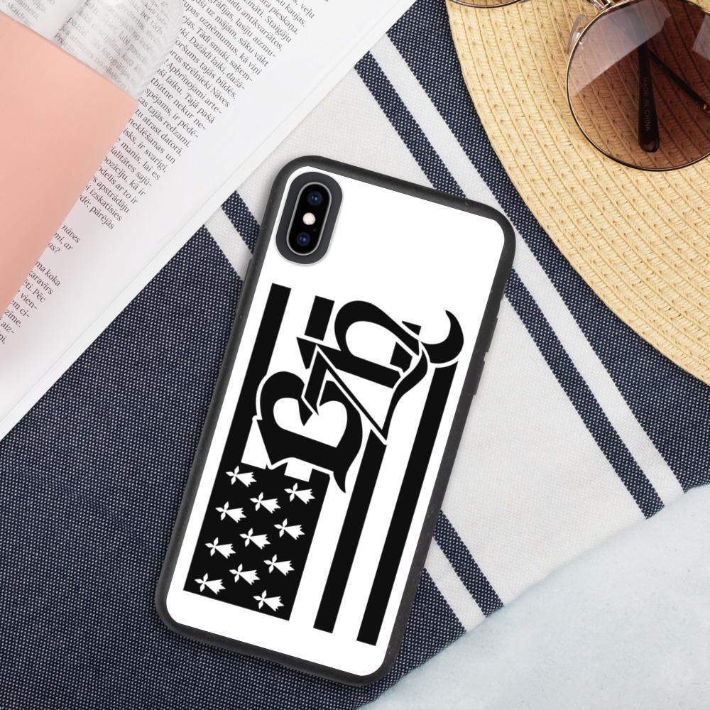 Coque Iphone biodégradable Drapeau Breton BZH - Autocollant BZH