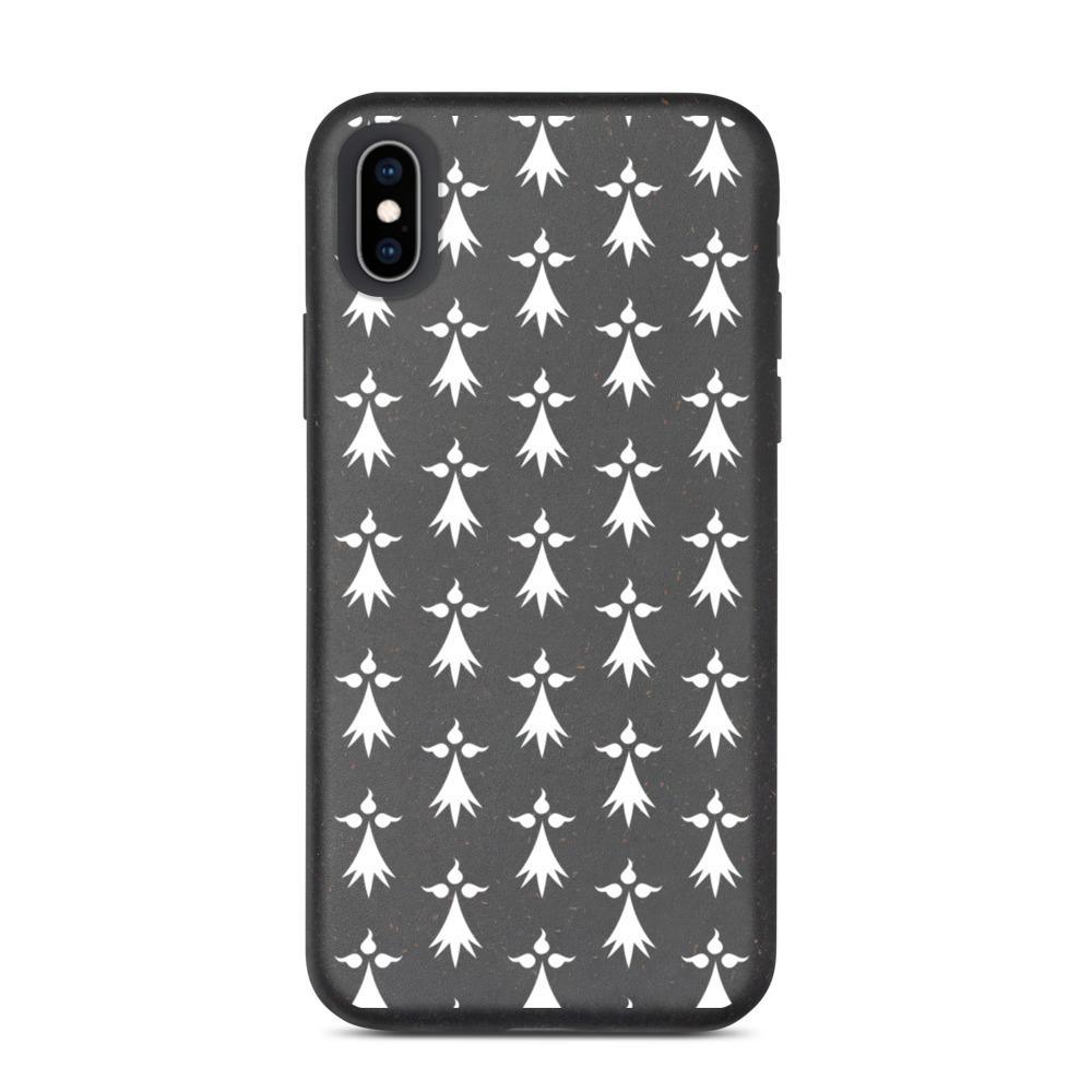 Coque Iphone biodégradable Hermine Bretonne - Autocollant BZH