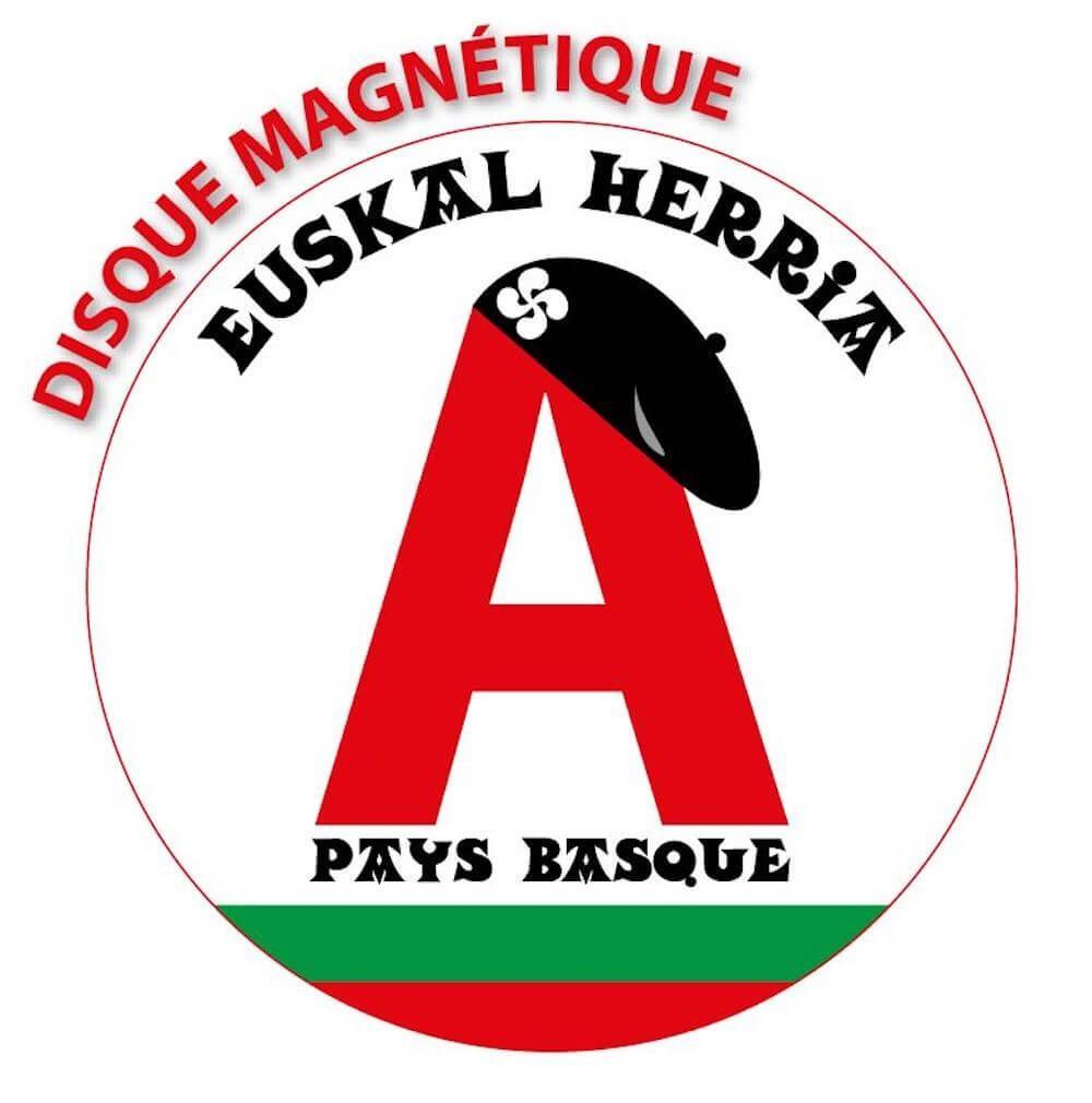 Disque Magnétique A Jeune Conducteur Basque - Autocollant BZH