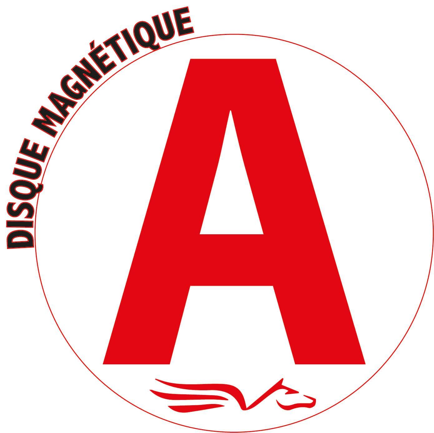 Disque magnétique A jeune conducteur au couleur de la Mayenne.