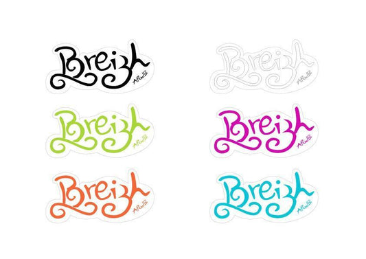 Lot de 6 Autocollants Breizh - Autocollant BZH