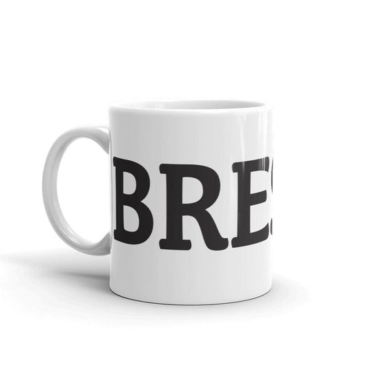 Mug Blanc Brillant BREST - Autocollant BZH