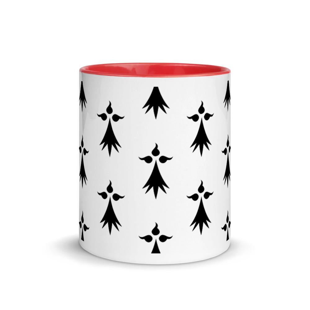 Mug Breton à Intérieur Coloré Hermine noire - Autocollant BZH