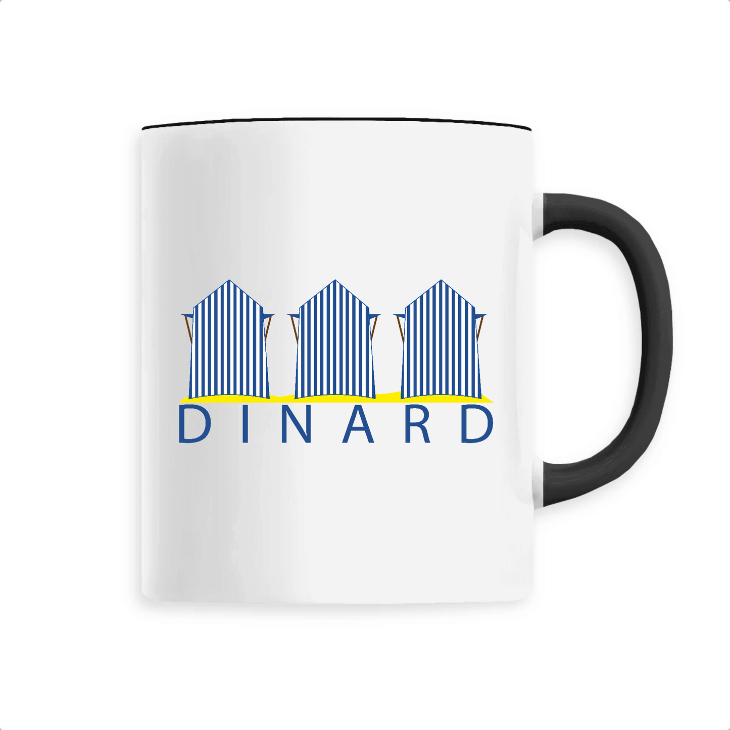 Mug Dinard Cabines de Plage - Autocollant BZH