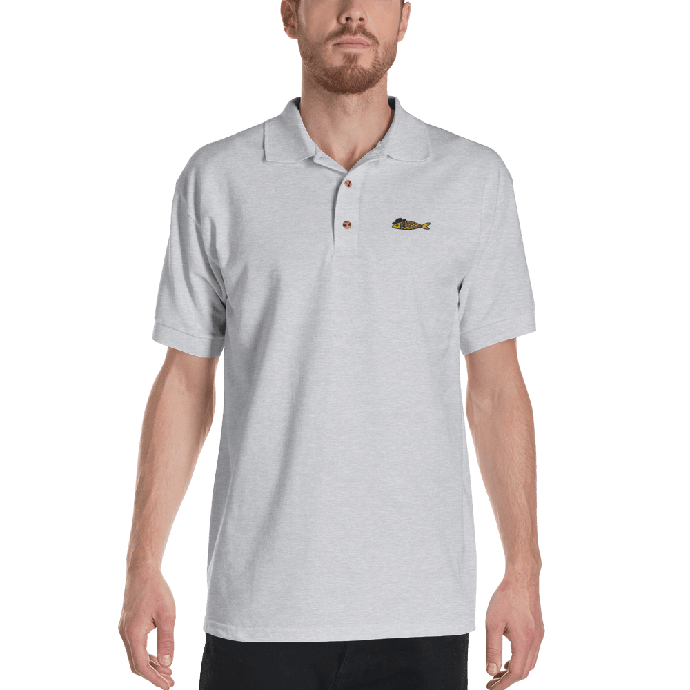 Polo Brodé Sardine Bretonne - Autocollant BZH