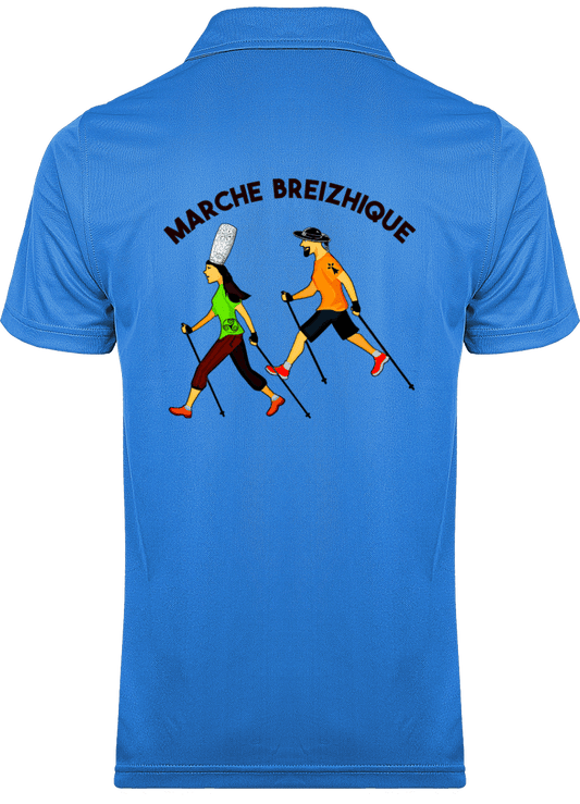 Polo Sport Homme Marche Breizhique - Autocollant BZH