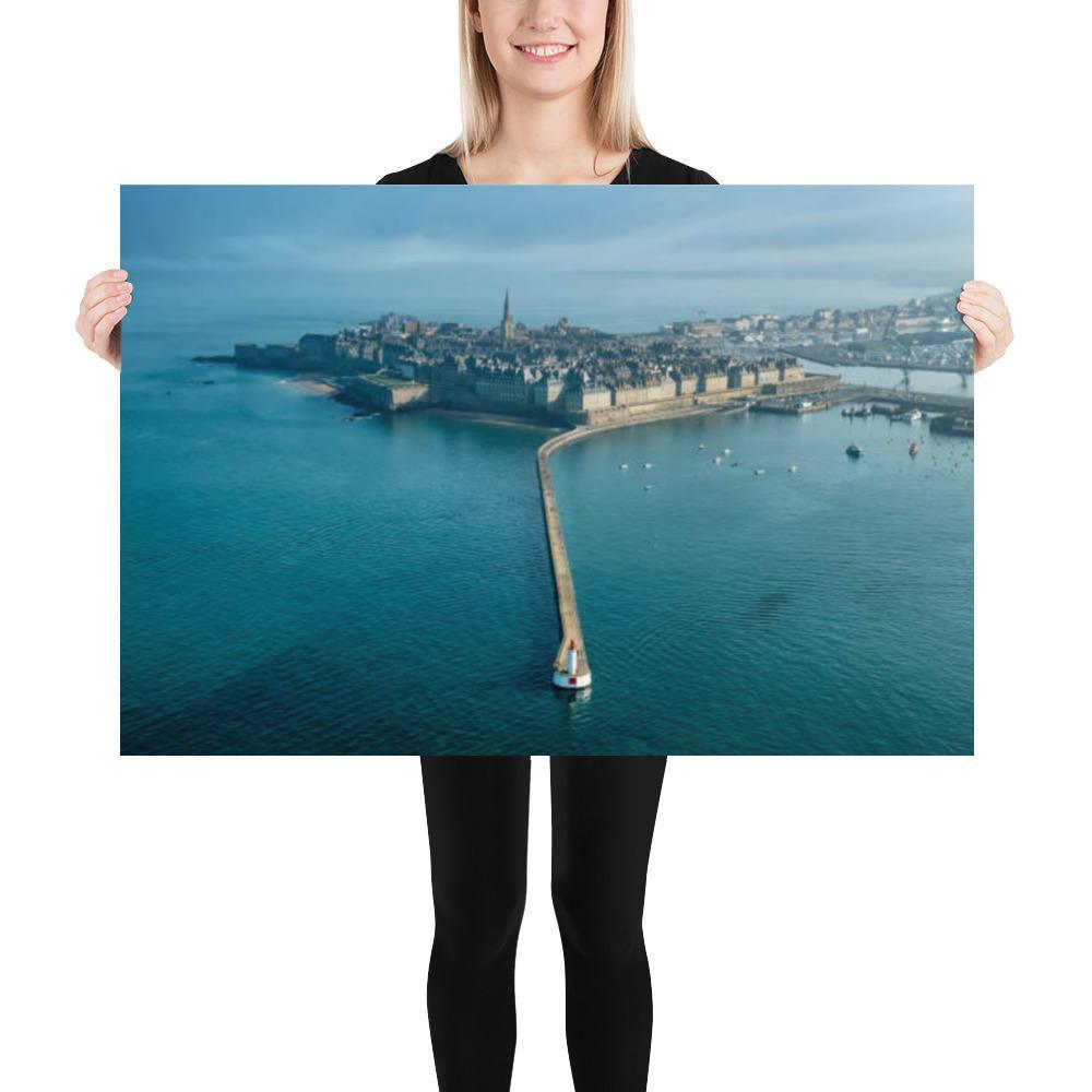 Poster Saint Malo et ses remparts - Autocollant BZH