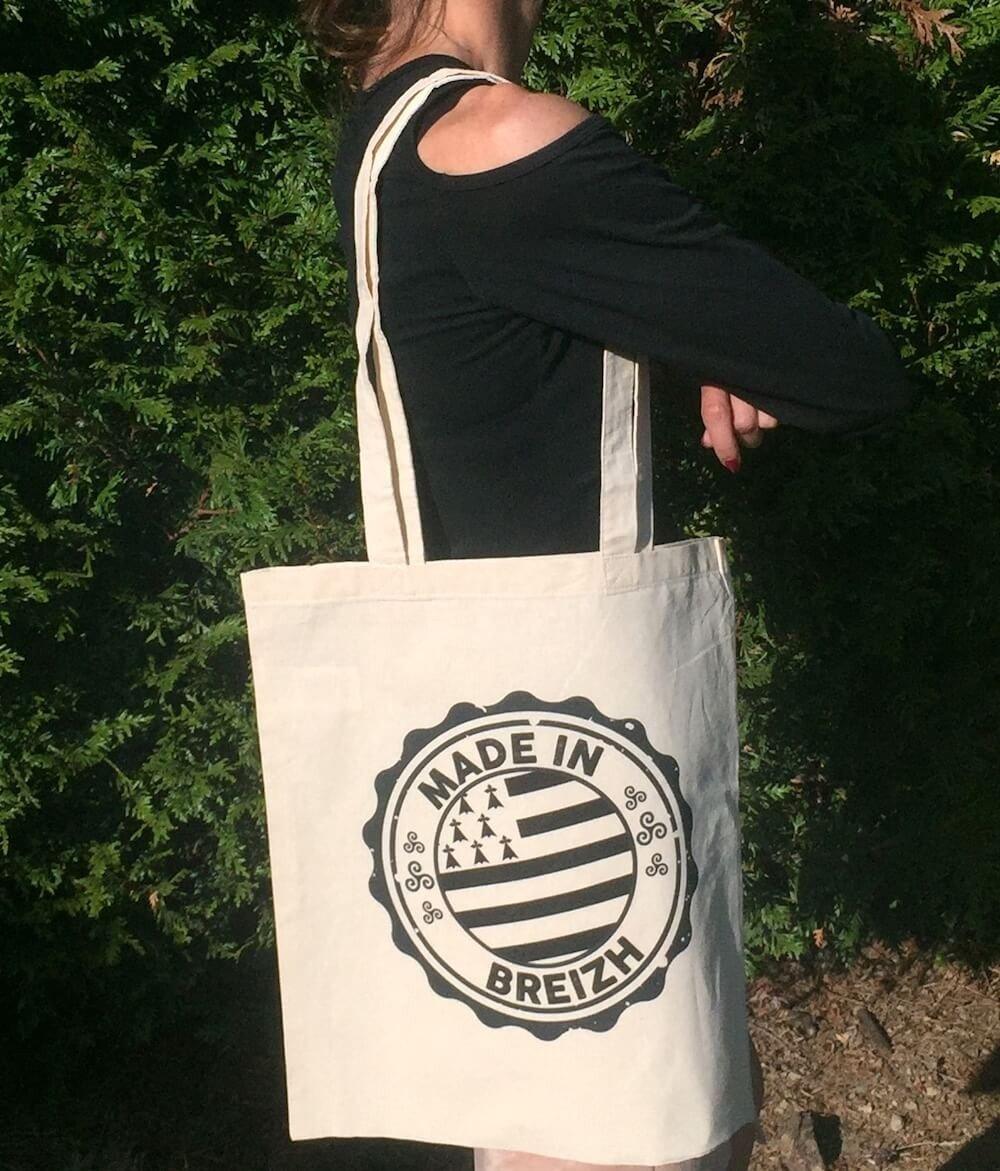 Sac Coton Made In Breizh - Autocollant BZH