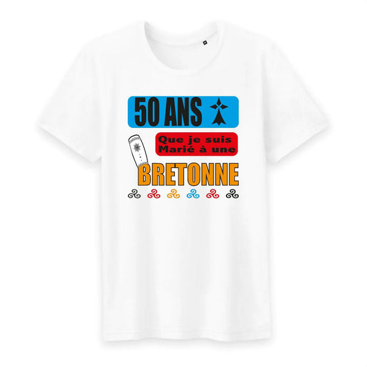 T-Shirt Breton Anniversaire de Mariage 5O ANS - Autocollant BZH