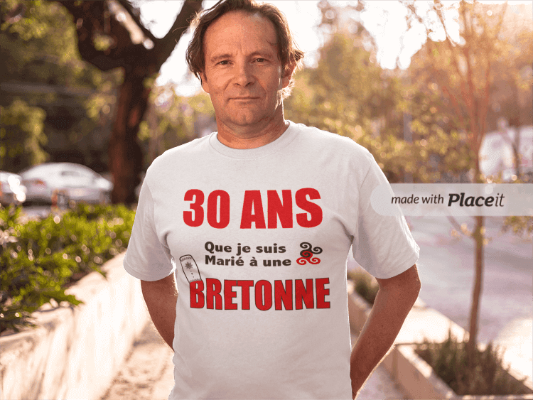 T-shirt Breton Anniversaire Mariage Triskells Entrelacés - Autocollant BZH