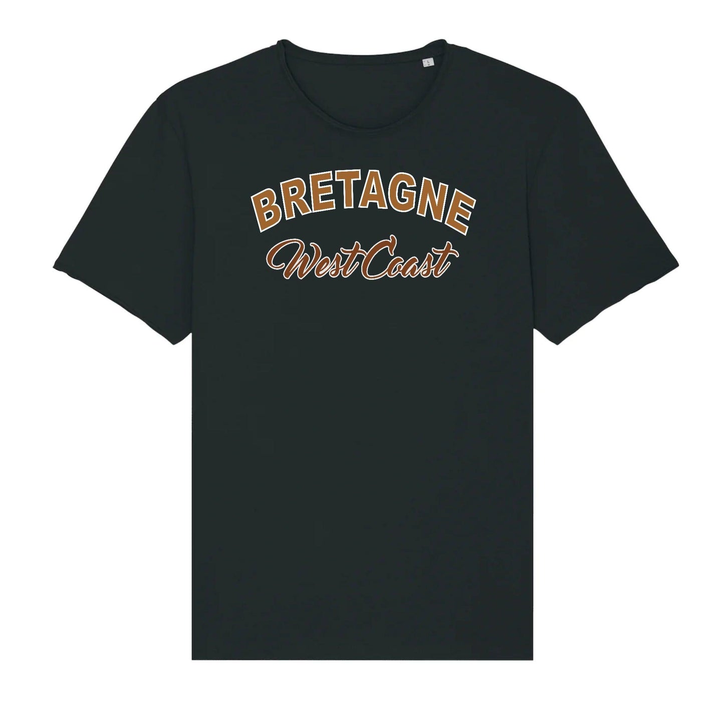 T-shirt Unisexe Aspect Vieilli Bretagne WestCoast - Autocollant BZH
