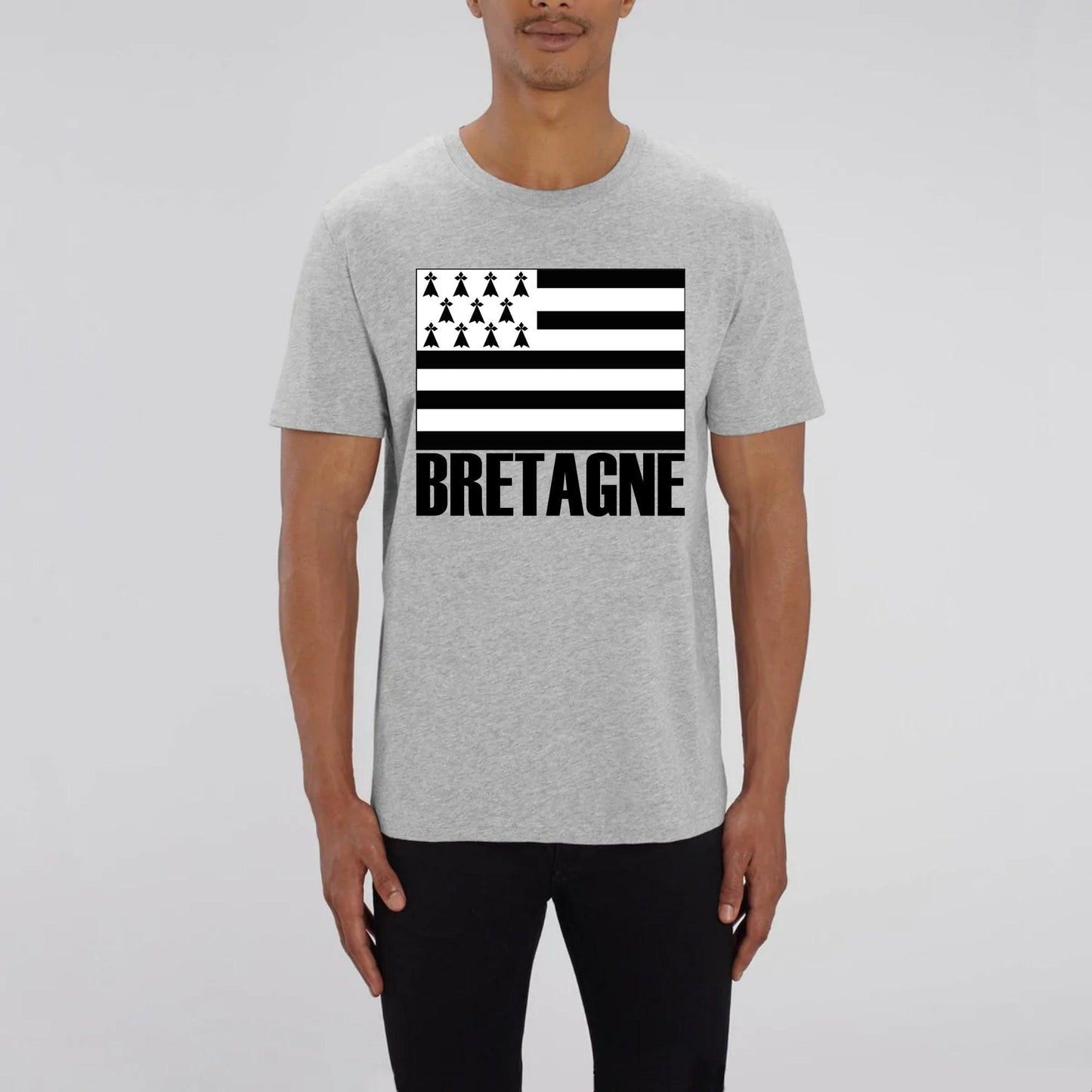 Tee-Shirt Bio Drapeau Breton Bretagne - Autocollant BZH