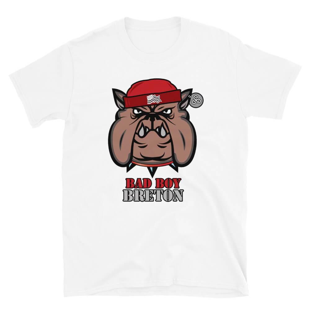 Tee-shirt Breton Bad Boy Bulldog - Autocollant BZH