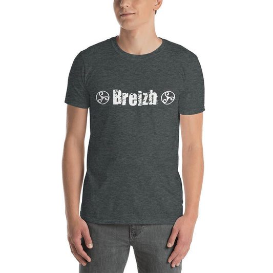 Tee-shirt Breton Breizh Triskell Blanc - Autocollant BZH
