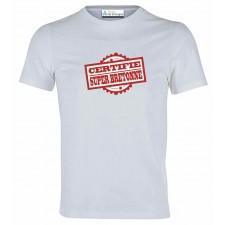 Tee-shirt Breton Certifiée super Bretonne - Autocollant BZH