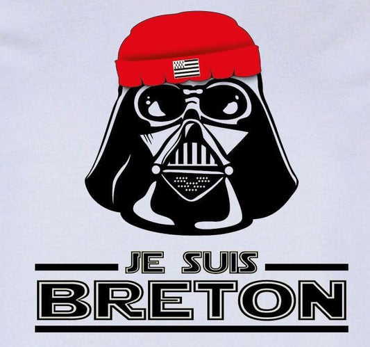 Tee-shirt Breton Dark Je suis BRETON - Autocollant BZH
