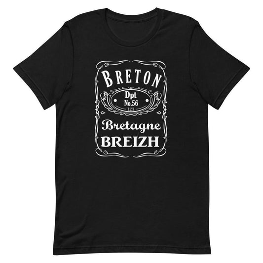 Tee-shirt Breton Jack's avec N° 56 Morbihan - Autocollant BZH