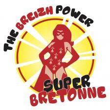 Tee-shirt Breton Super Bretonne Breizh Power - Autocollant BZH