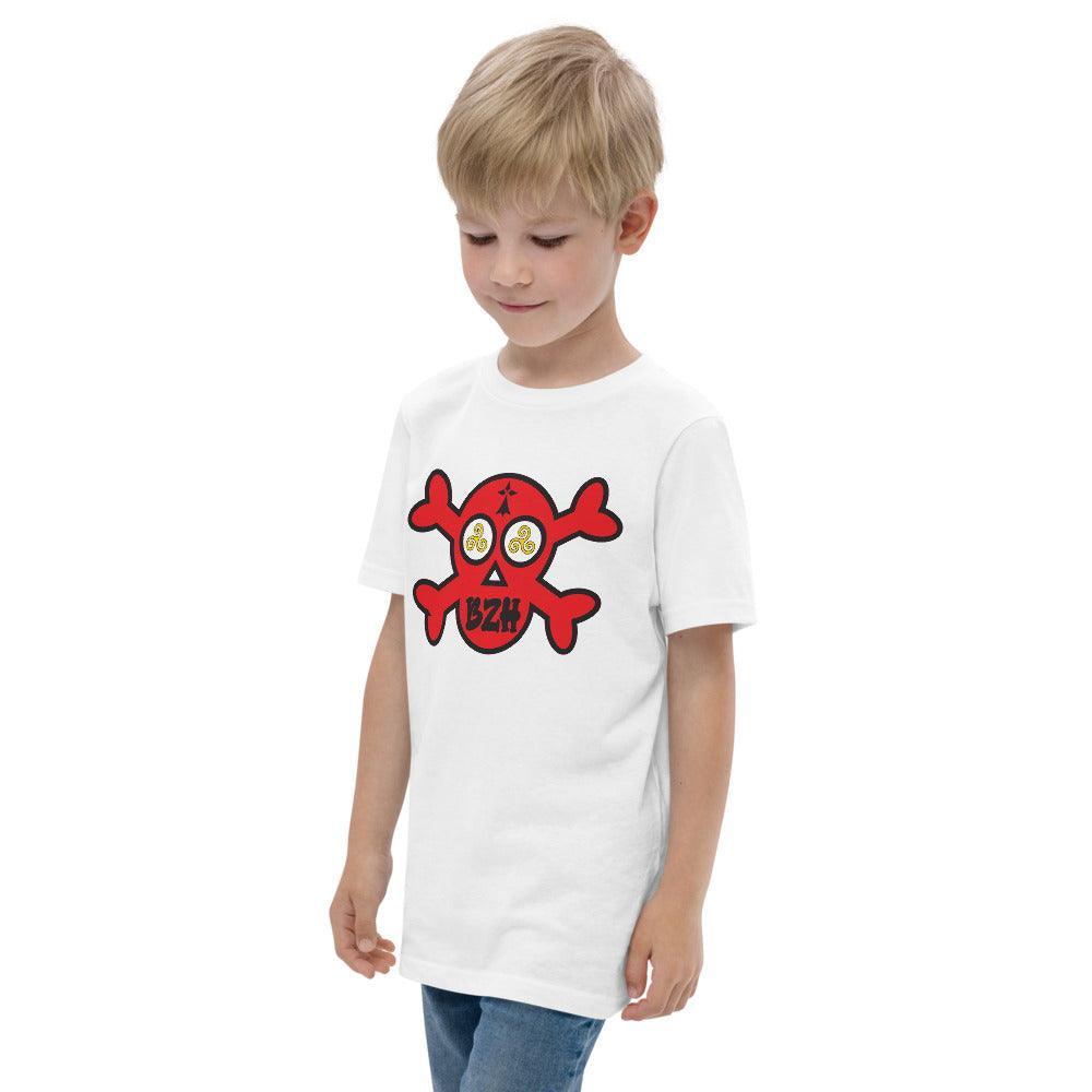 Tee-shirt Breton Tête de Mort - Autocollant BZH