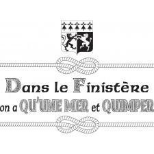 Tee-shirt Breton Une Mer & Quimper - Autocollant BZH