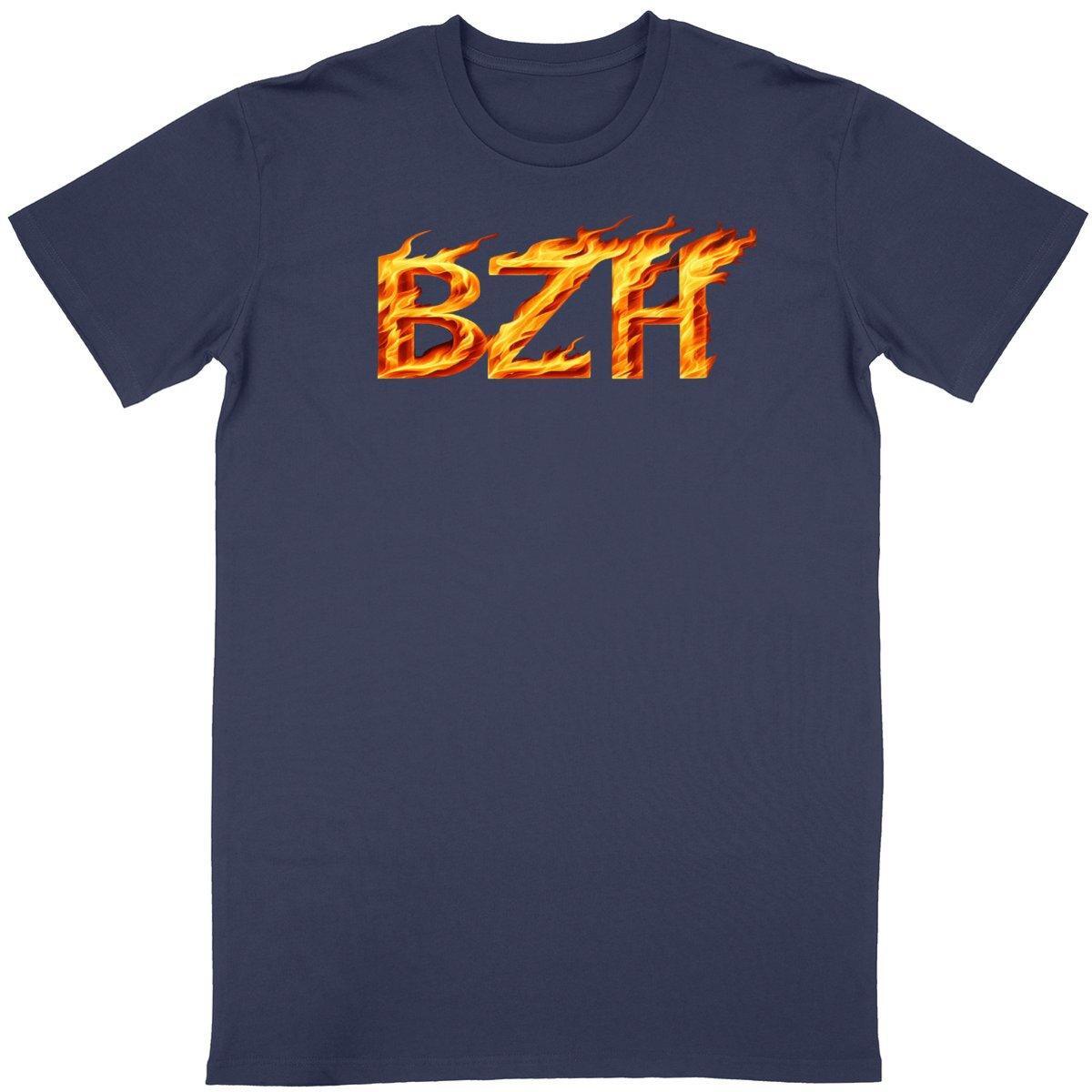 Tee-shirt BZH en lettres de Feu - Autocollant BZH