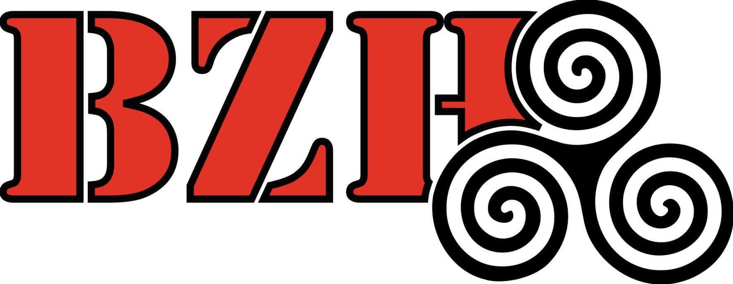 Tee-Shirt BZH Rouge contour Noir Triskell Noir - Autocollant BZH