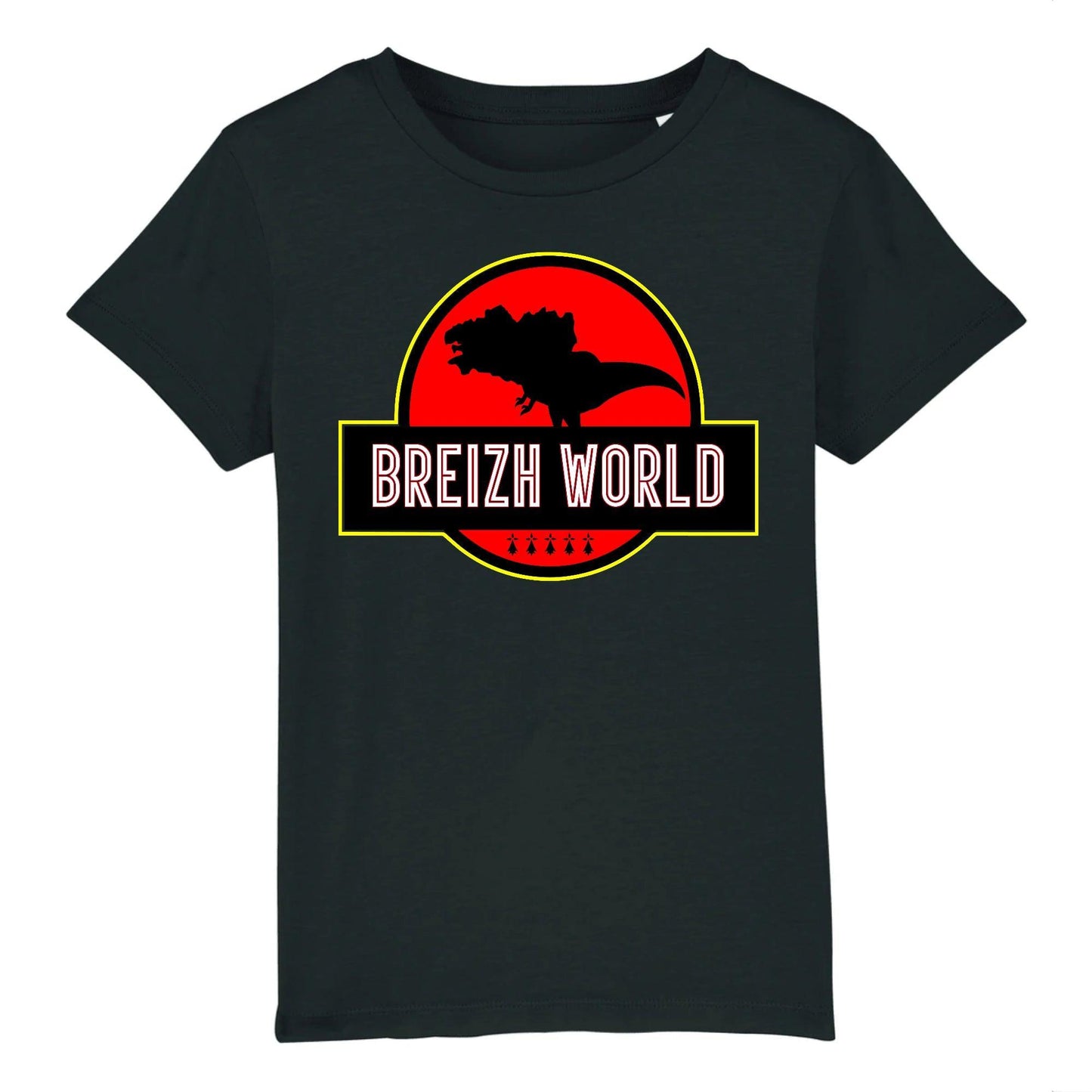 Tee-shirt Enfant Breizh World - Autocollant BZH