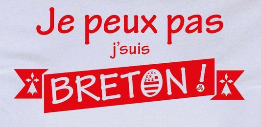 Tee-shirt Je peux pas J'suis Breton ! - Autocollant BZH