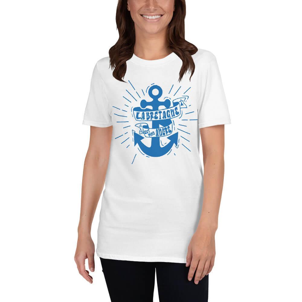 Tee-shirt La Bretagne est mon Ancre - Autocollant BZH