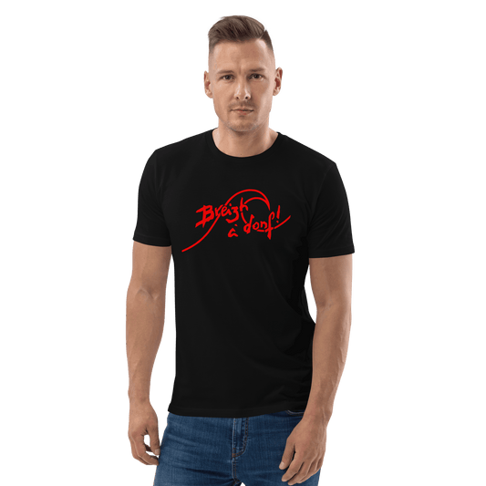 Tee-shirt unisexe coton bio Breizh à donf - Autocollant BZH