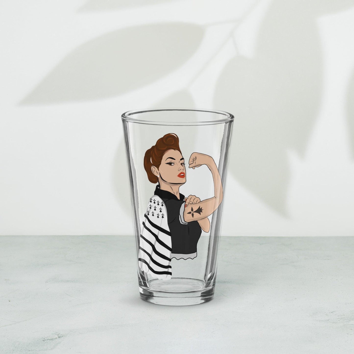 Verre à pinte Bretonne Powerful - Autocollant BZH