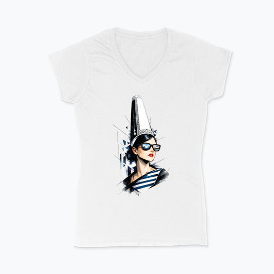 👕 T-shirt Breton Col V — Bigoudène, Fragment