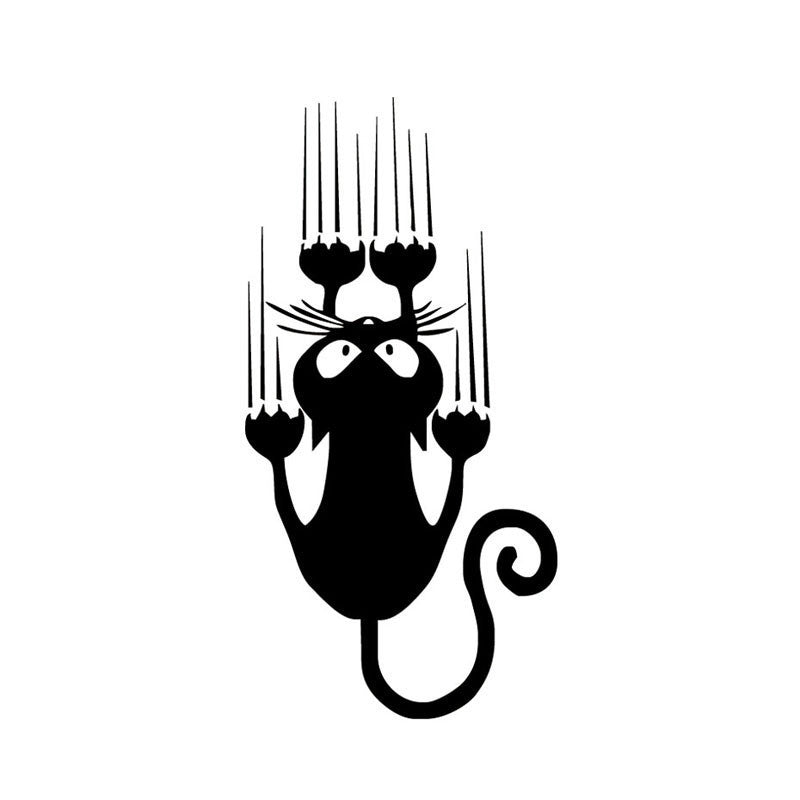 Autocollant griffure de chat – Effet patte réfléchissante pour voiture & moto