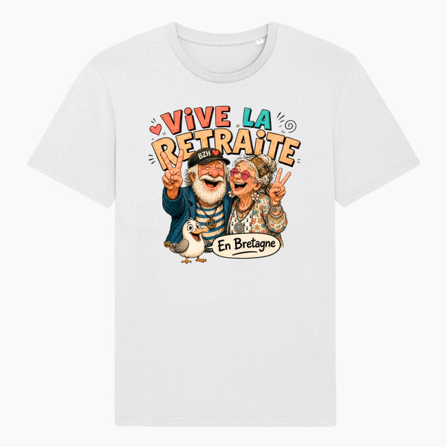 T-shirt Unisexe Vive la Retraite en Bretagne