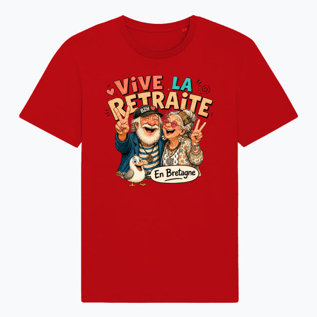 T-shirt Unisexe Vive la Retraite en Bretagne