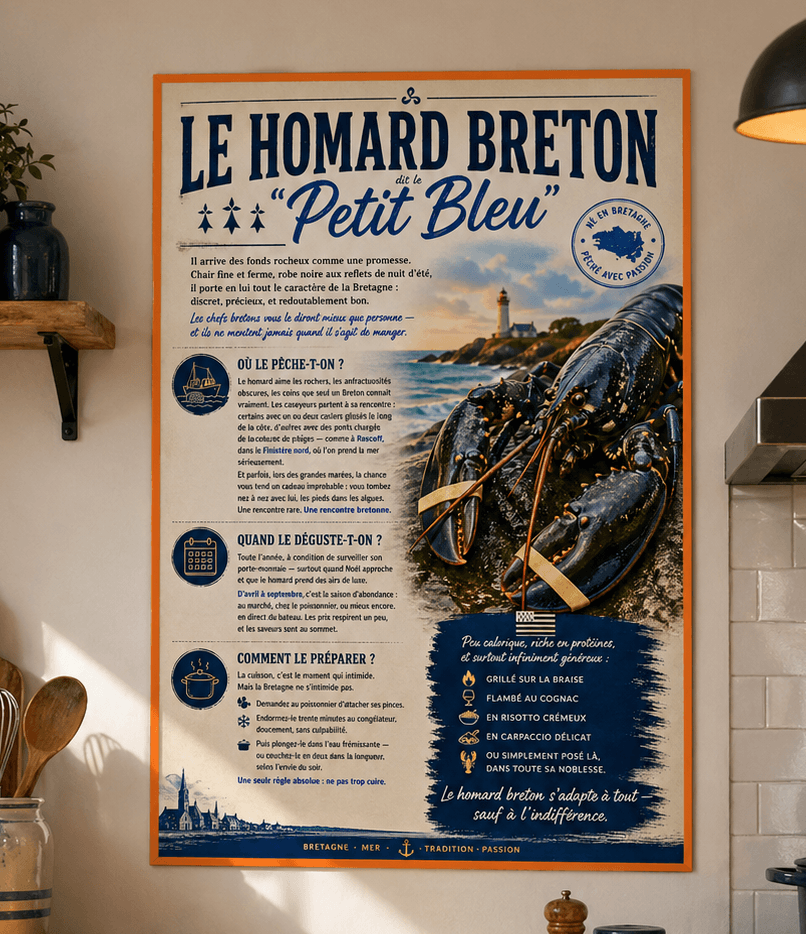 Poster Le Homard Breton