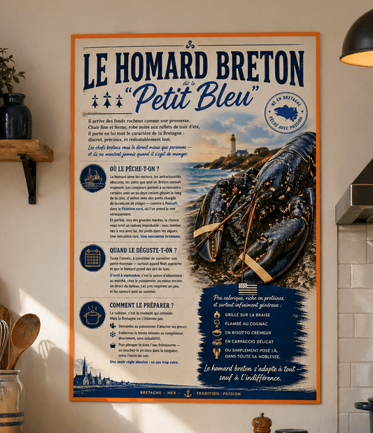 Poster Le Homard Breton