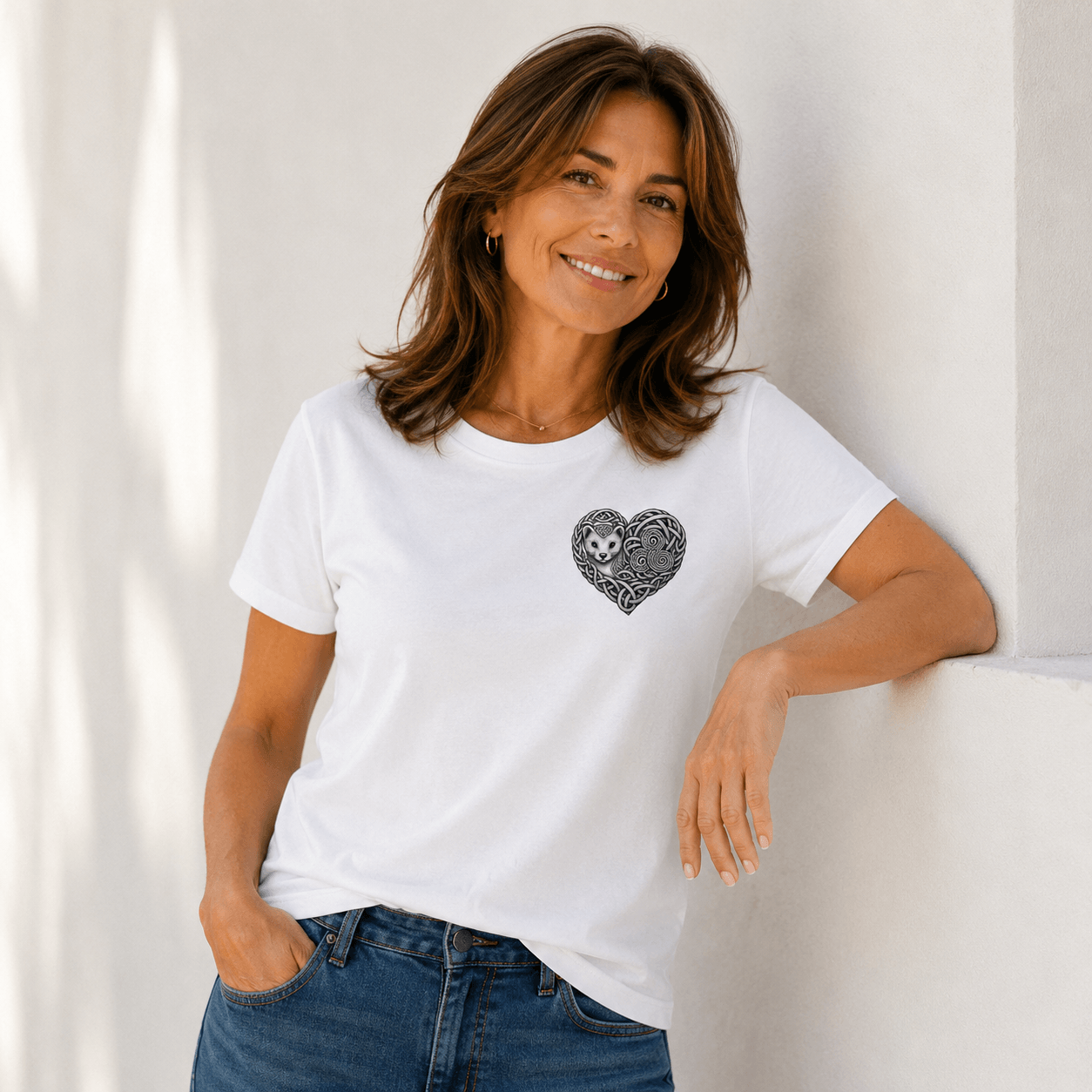 T-shirt Hermine Cœur Celtique – Coton Bio Breton