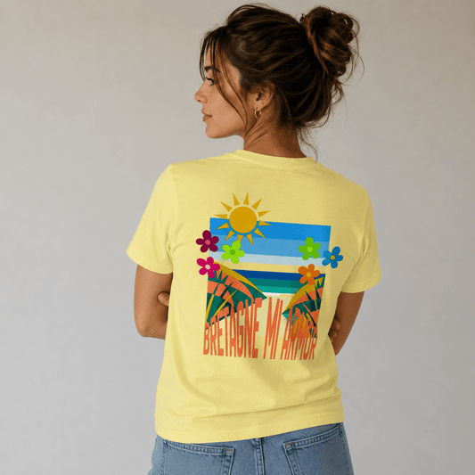 T-shirt Plage Bretagne Mi Armor