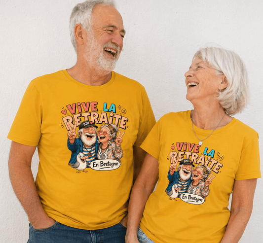 T-shirt Unisexe Vive la Retraite en Bretagne