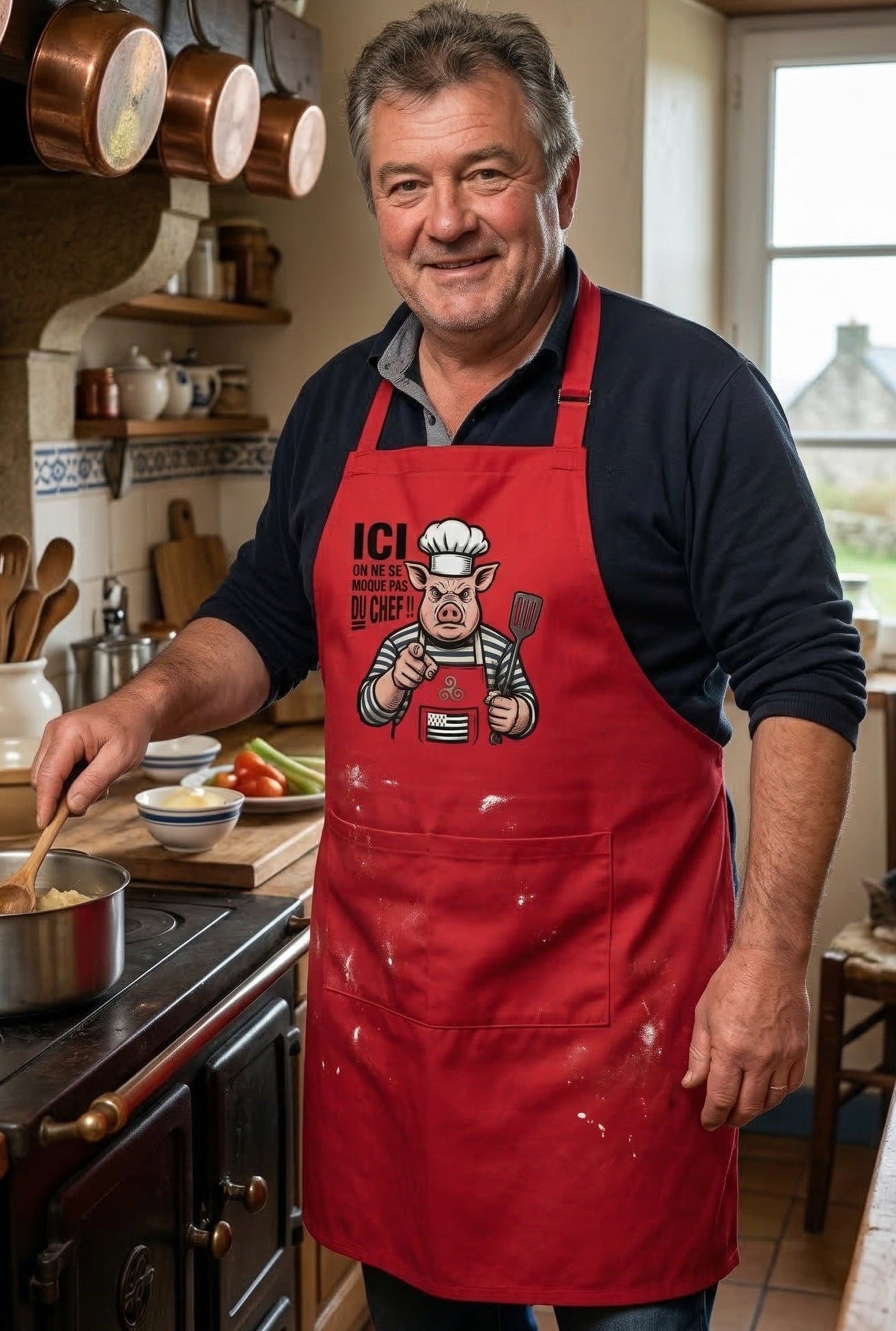 Tablier Cochon Breton – Chef Autoritaire