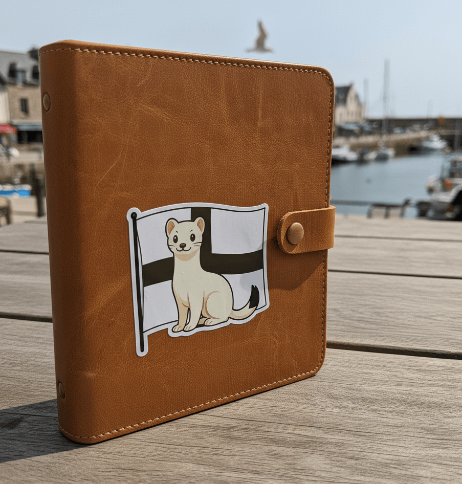 Autocollant Breton “Hermine Kroaz Du”