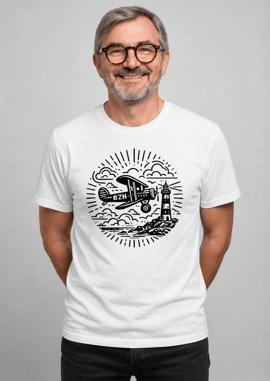 T-shirt Breton Avion BZH – Esprit Vintage