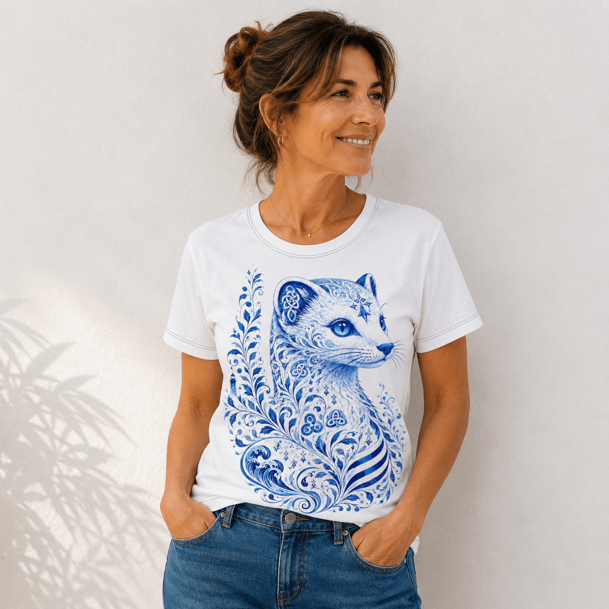 T-shirt Hermine Bleue de Bretagne grand format
