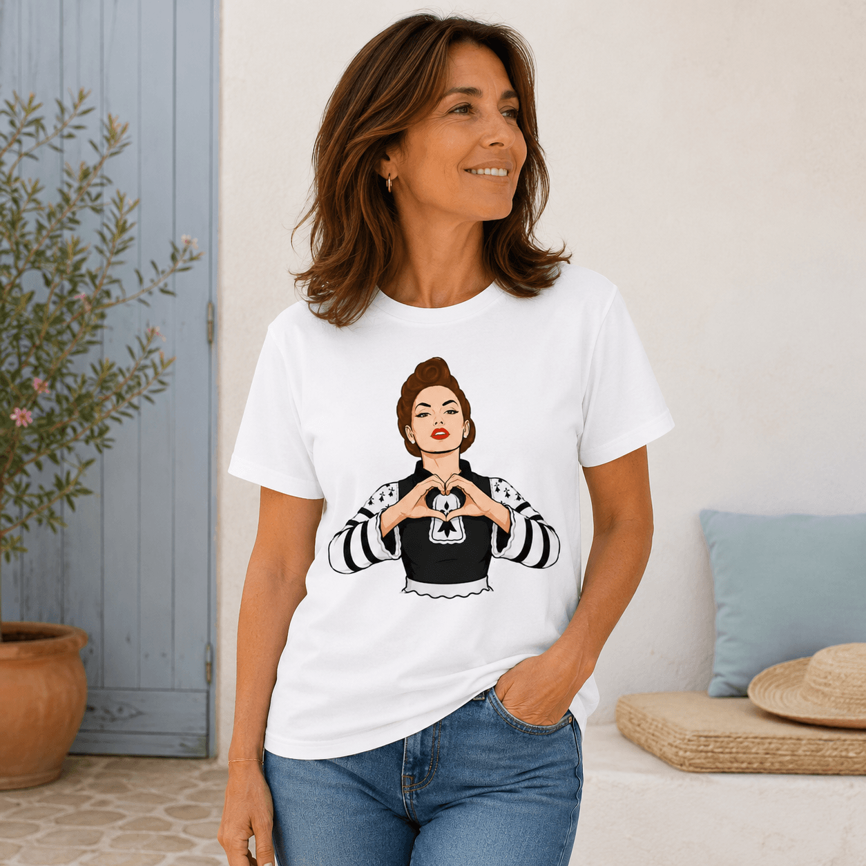 T-shirt bio La Bretonne qui aime