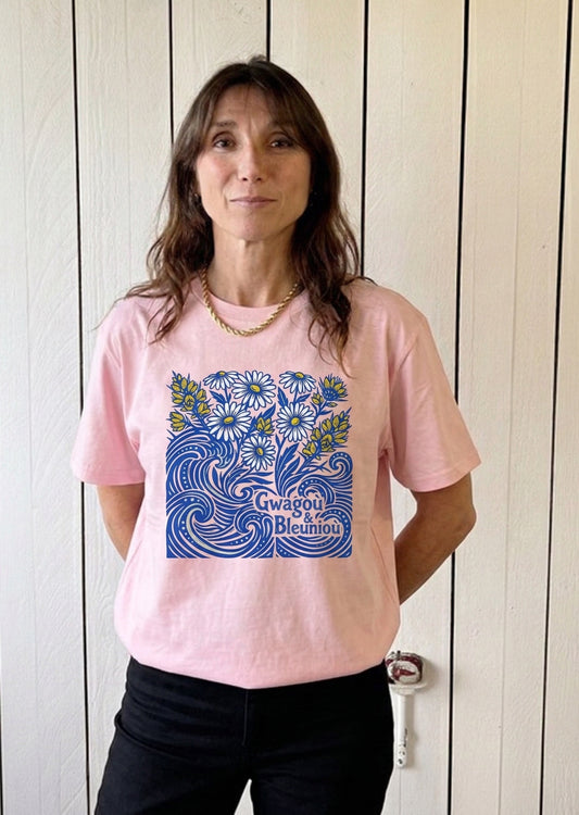 T-shirt Gwagoù & Bleunioù Coton Bio