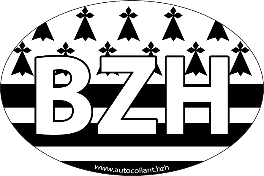 Autocollant BZH Drapeau Breton - Affirmez votre fierté bretonne !